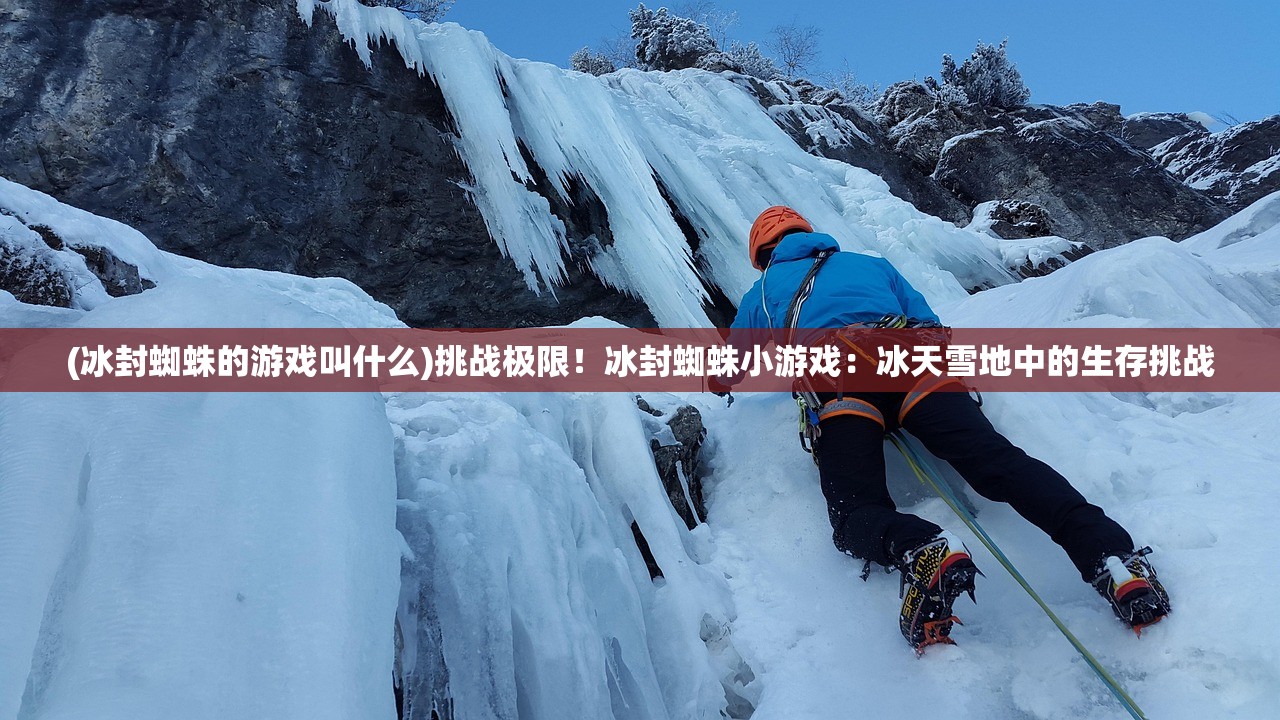 (冰封蜘蛛的游戏叫什么)挑战极限！冰封蜘蛛小游戏：冰天雪地中的生存挑战